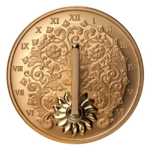 2025 Gilded Sundial 1 Oz Silver Coin