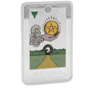 Tarot Cards - Ace Of Pentacles 1 Oz Silver Coin