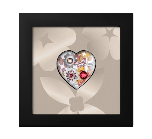 Brilliant Love Blossom 1 Oz Silver Coin - Image 3