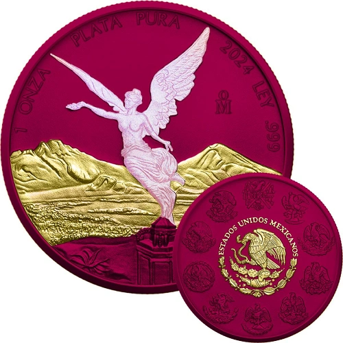 Space Pink Opal 1 Oz Silver Libertad
