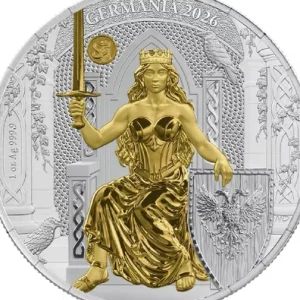 WMF Edition Germaia Mint 1 Oz Gilded Silver BU Coin