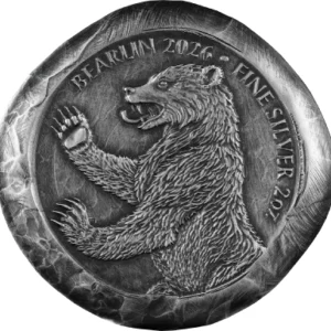 Bearlin 2 Oz Silver Cast Bar