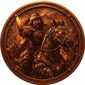 Future of the Past series Genghis Khan 1 Oz Copper Coin