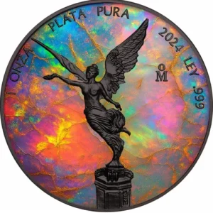 Metal Galaxy Opal Ruthenium 1 Oz Silver Libertad
