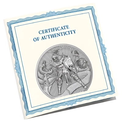 Sir Perceval 1 Oz BU Silver Coin - Image 3