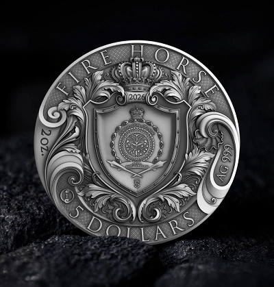 Fire Horse 2 Oz UHR Silver Coin - Image 4