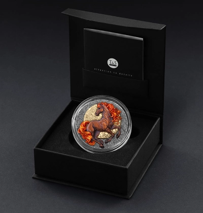 Fire Horse 2 Oz UHR Silver Coin - Image 6