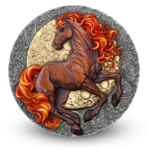 Fire Horse 2 Oz UHR Silver Coin