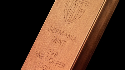 Germania Mint 1 KG Copper Raw Bar - Image 3