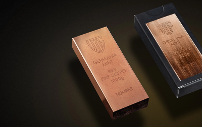 Germania Mint 1 KG Copper Raw Bar - Image 2