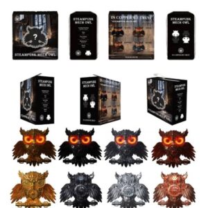 STEAMPUNK MECH OWL 1.6 Oz Copper Blind Box