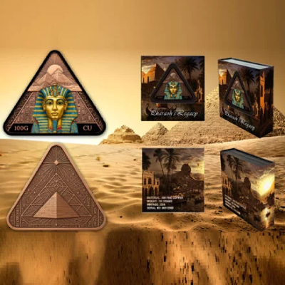 100 Gram Pharaoh’s Legacy Colorized Copper - Image 3