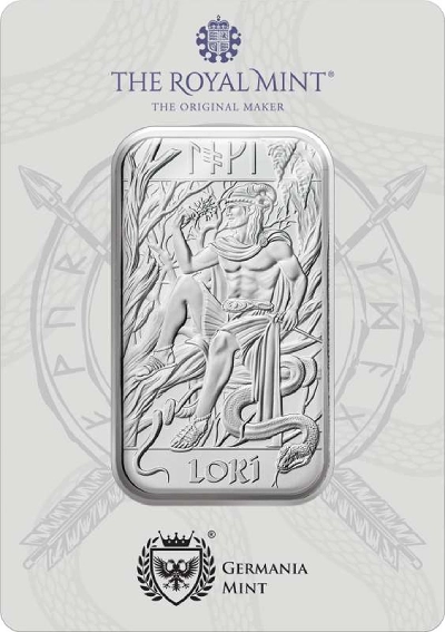 Norse Gods Loki 1 Oz Silver Bar
