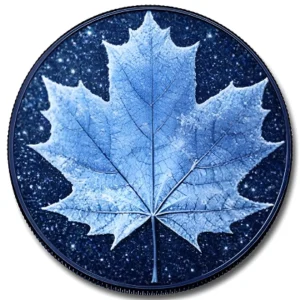 Winter Maple Diamond Dust 1 Oz Copper Medal