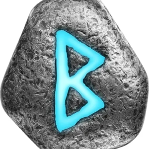 Berkana Runes 1 Oz Silver Cast Bar
