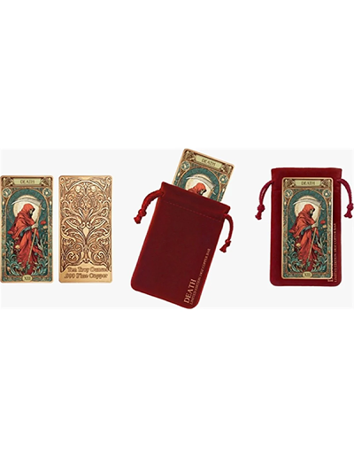DEATH XIII Tarot Card 10 Oz Colorized Copper Bar - Image 3