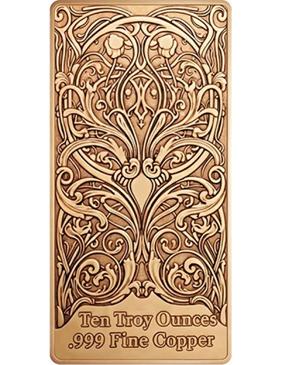 DEATH XIII Tarot Card 10 Oz Colorized Copper Bar - Image 2