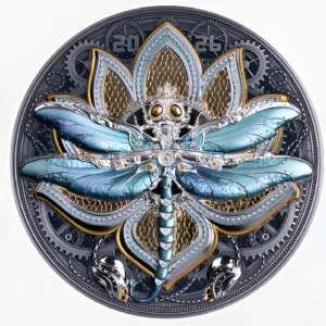 Dragonfly Steambeast 5 Oz UHR Silver Coin