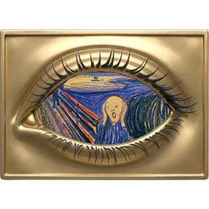 EYE OF THE BEHOLDER The Scream Gold Gilt 10 Oz Copper Medal