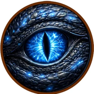 The Ice Dragon's Eye 5 Oz Copper Medal