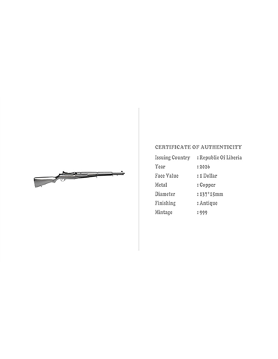 M1 Garand Shaped 1.25 Oz Copper Blind Box - Image 5