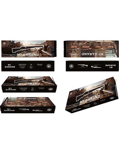 M1 Garand Shaped 1.25 Oz Copper Blind Box