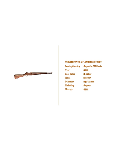 M1 Garand Shaped 1.25 Oz Copper Blind Box - Image 9