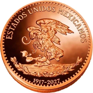 110 Year Anniversary Mexican 20 Pesos 5 Oz Copper Medal