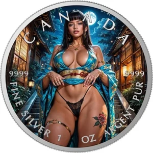 SECRET PASSION 1 Oz Colorized Silver Coin
