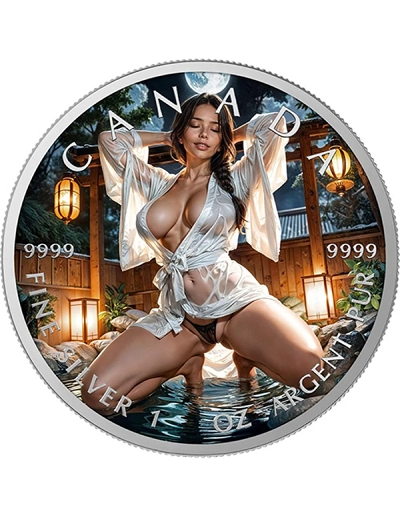 SPA TEMPTATION 1 Oz Colorized Silver Coin