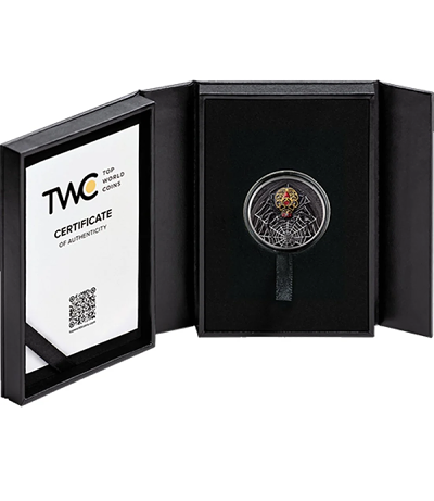 THE BLACK WINDOW 1 Oz Colorized Silver Coin - Image 3