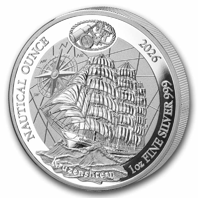 Nautical Ounce Kruzenshtern 1 Oz Silver Proof Coin