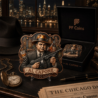 Al Capone Stars of Crime 3 Oz Copper Shaped - Image 5