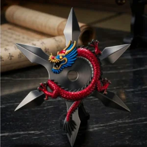 Imperial Red Ninja Star Dragon 2 oz Copper
