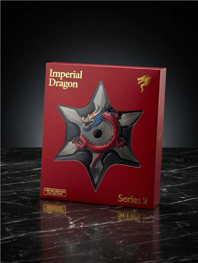 Imperial Red Ninja Star Dragon 2 oz Copper - Image 2