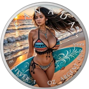 Hawaiian Holidays 1 Oz Colorized Silver Coin