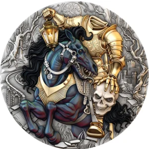 Headless Rider 2 Oz Colorized Silver Coin