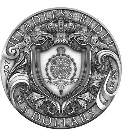 Headless Rider 2 Oz Colorized Silver Coin - Image 2
