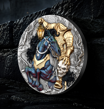Headless Rider 2 Oz Colorized Silver Coin - Image 3