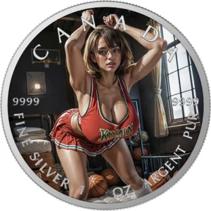 Basket Training 1 Oz Colorized Silver Coin
