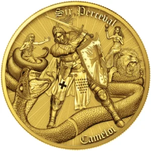 Sir Perceval 1 Oz Gold Gilded Silver Coin