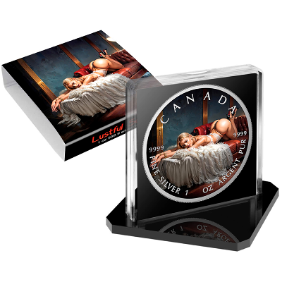 Lustful Sofa 1 Oz Colorized Silver Coin - Image 4