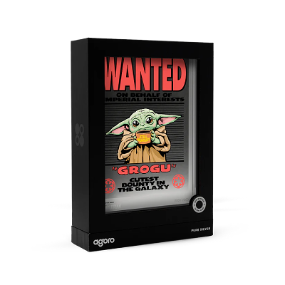 The mandalorian Wanted Grogu 5g Silver Foil - Image 2
