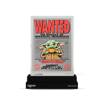 The mandalorian Wanted Grogu 5g Silver Foil - Image 3