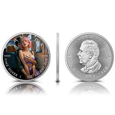Train Game 1 Oz Colorized Silver Coin - Image 3