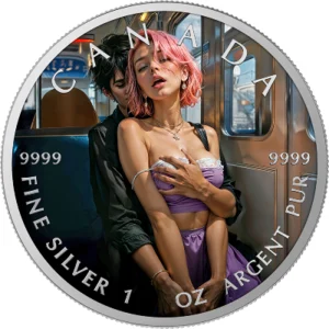 Train Game 1 Oz Colorized Silver Coin