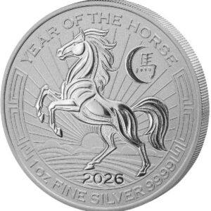 Year of the Horse Reverse Proof 1 Oz Silver Coin