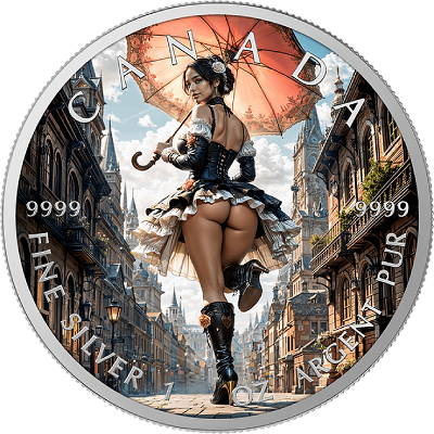 Sunny Stroll 1 Oz Colorized Silver Coin