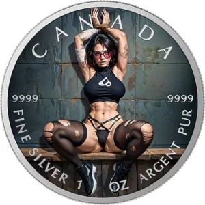 Naughty Arrest Colorized 1 Oz Silver Coin