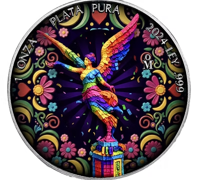 Libertad Pinata Edition 1 Oz Colorized Silver Coin